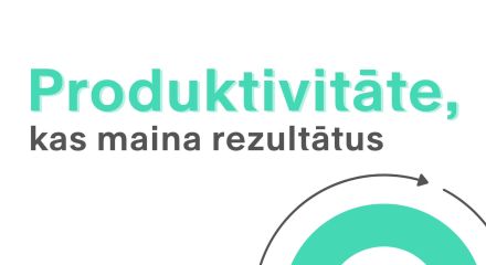 Produktivitāte, kas maina rezultātus